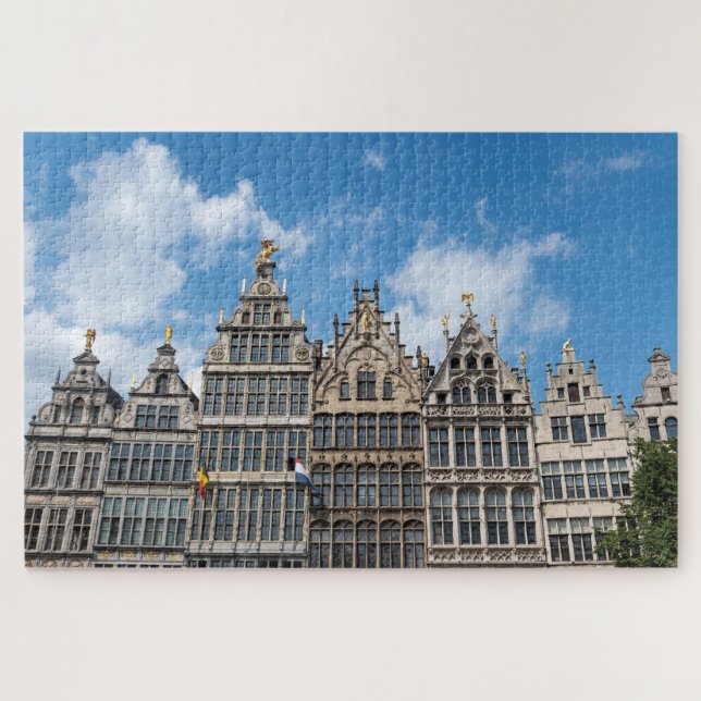Guild houses Grote Markt Antwerp Jigsaw Puzzle (Horizontal)