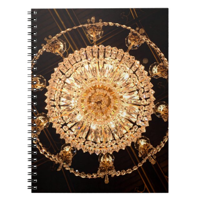 Guildhall Elegance: Antique Chandelier View Notebook (Front)