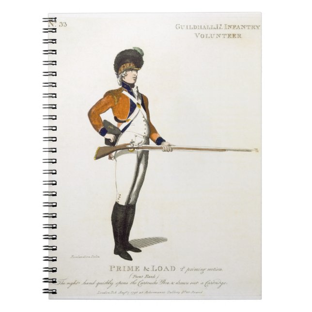 Guildhall Light Infantry Volunteer, plate 33 from Spiral Notebook (Front)
