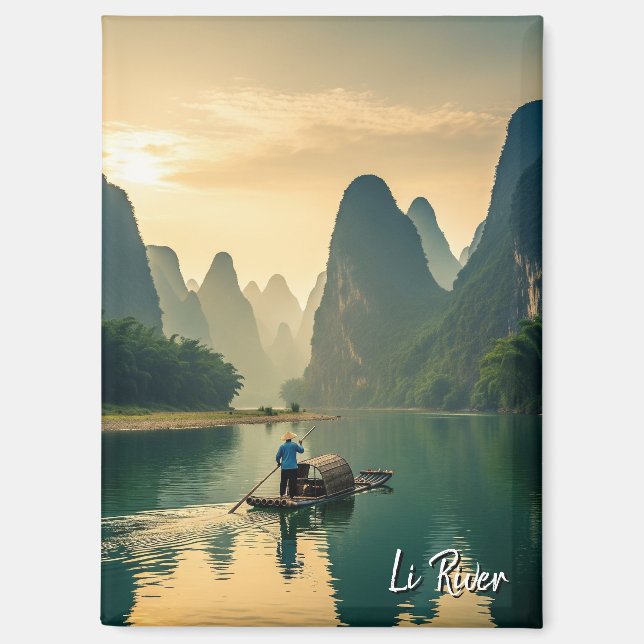 Guilin China Li River Travel Magnet (Front)