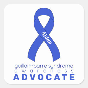 Guillain-Barre Syndrome Advocate White Square Sticker