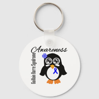 Guillain Barre Syndrome Awareness Penguin Key Ring