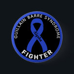 Guillain Barre Syndrome Fighter Ribbon Black 6 Cm Round Badge<br><div class="desc">Guillain Barre Syndrome Fighter Ribbon Black Button for awareness and support for people fighting guillain barre syndrome.</div>