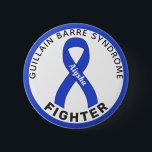 Guillain Barre Syndrome Fighter Ribbon White 6 Cm Round Badge<br><div class="desc">Guillain Barre Syndrome Fighter Ribbon White Button for awareness and support for people fighting guillain barre syndrome.</div>