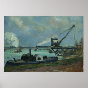Guillaumin - The Seine In Paris 1880 Poster