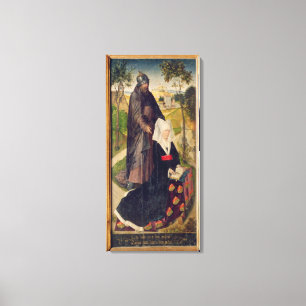 Guillemette de Montagu with Saint Guillaume Canvas Print
