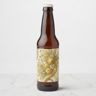 Guilt of Gold – Baroque Floral Beer Bottle Label