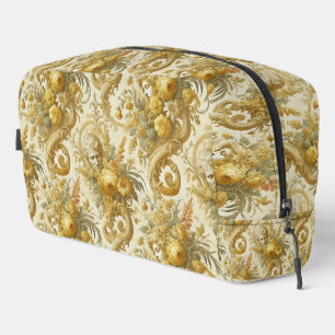 Guilt of Gold – Gothic Baroque Floral  Dopp Kit