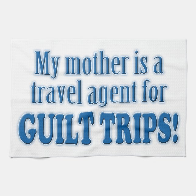 Guilt Trips Tea Towel (Horizontal)