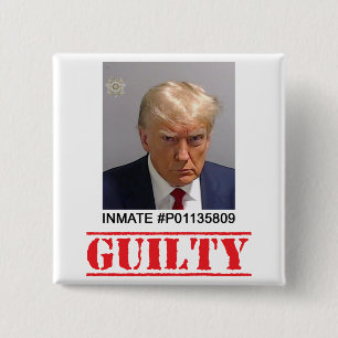 Guilty 15 Cm Square Badge