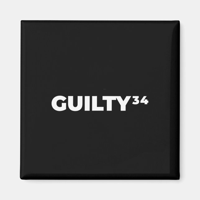 Guilty &#  Counts  Magnet (Front)