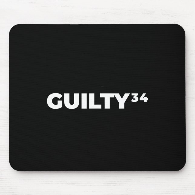 Guilty &#  Counts  Mouse Pad (Front)