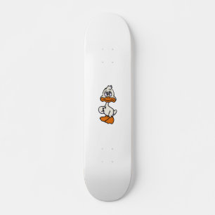 Guilty duck cartoon   choose background colour skateboard