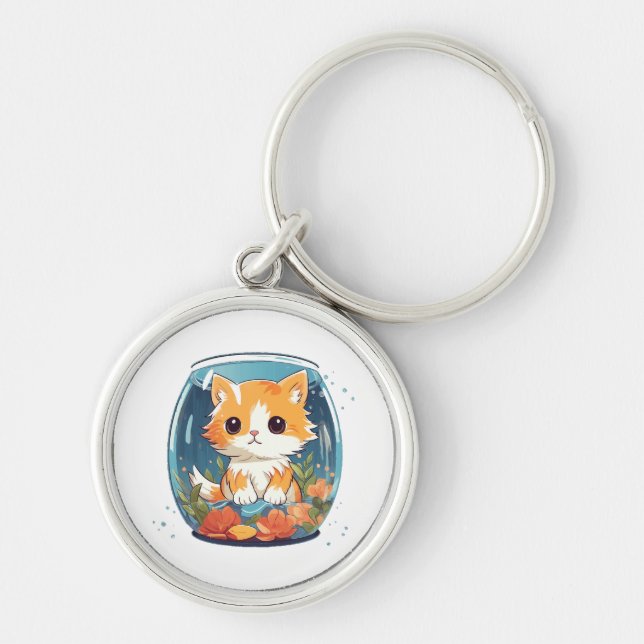 Guilty Kitty Key Ring (Front)