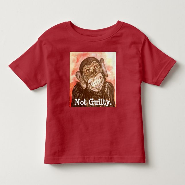Guilty Monkey Toddler T-Shirt (Front)