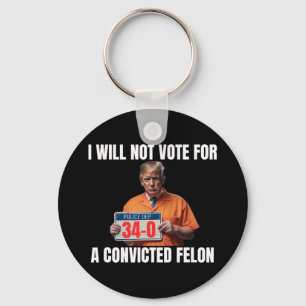 Guilty Trump 2024 Election American Key Ring