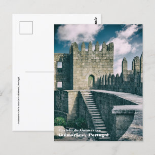 Guimaraes Castle interior. Guimaraes,  Portugal. Postcard