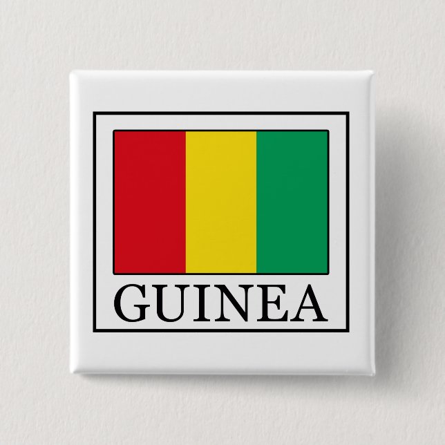 Guinea 15 Cm Square Badge (Front)