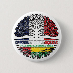 Guinea-Bissau Bissau-Guinean French France Tree 6 Cm Round Badge