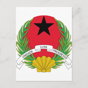 Guinea Bissau Coat of Arms Postcard