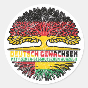 Guinea-Bissau Deutsch Deutschland Classic Round Sticker