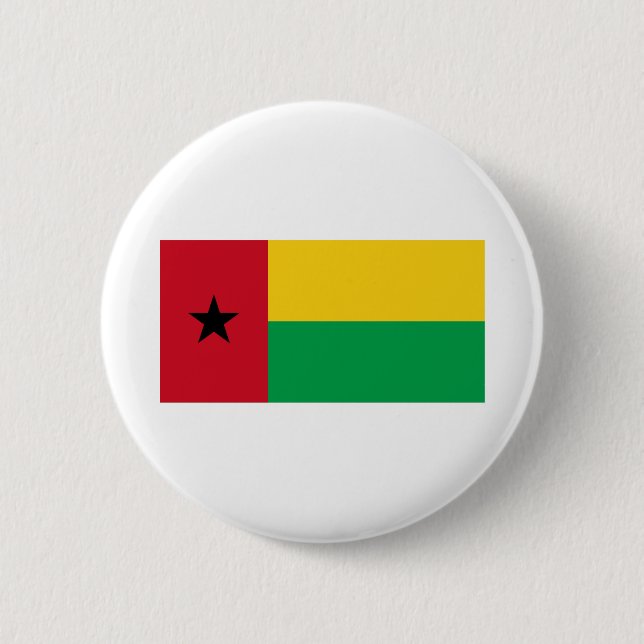 Guinea Bissau Flag 6 Cm Round Badge (Front)
