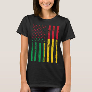 Guinea Bissau Flag America US DNA  for Guinea Biss T-Shirt