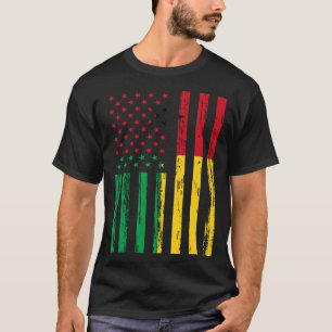 Guinea Bissau Flag America US DNA  for Guinea Biss T-Shirt