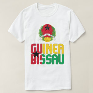 Guinea-Bissau Flag and Coat Of Arms Patriotic T-Shirt