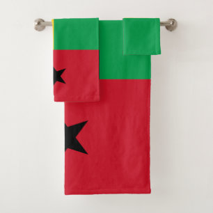 Guinea Bissau Flag Bath Towel Set