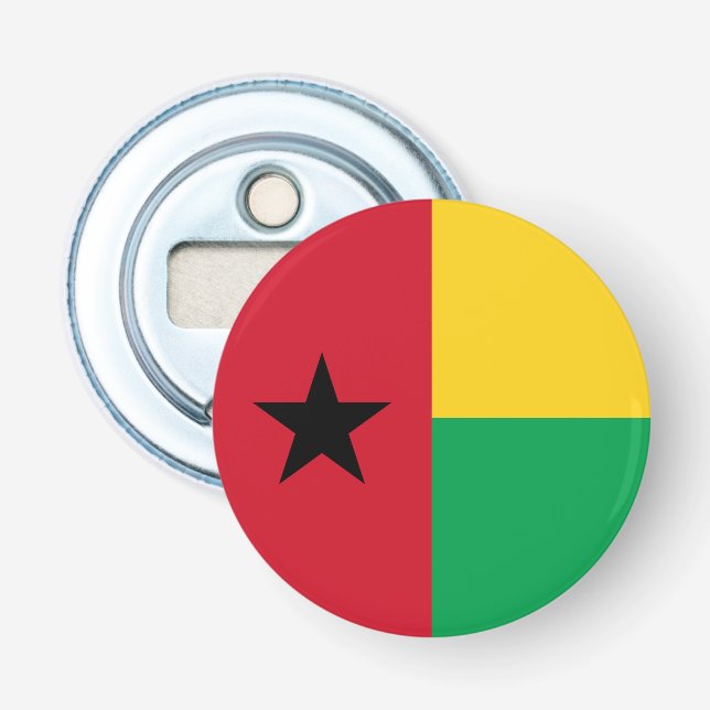 Guinea Bissau Flag Bottle Opener (Front)