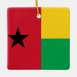 Guinea-Bissau Flag  Ceramic Ornament