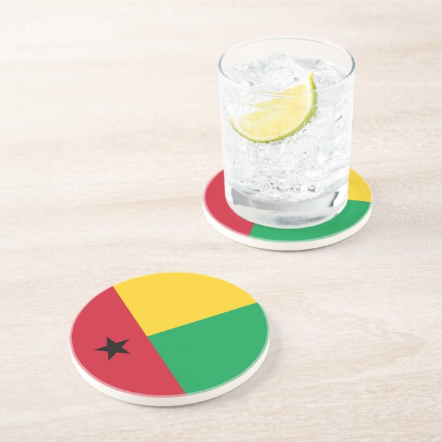 Guinea-Bissau flag Coaster (Side)