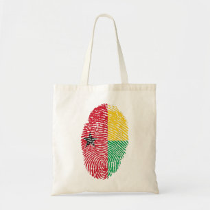 Guinea Bissau Flag Fingerprint Country Pride Tote Bag