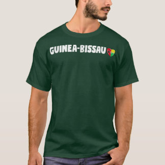 Guinea Bissau Flag Heart Pride Guinea Bissau Men W T-Shirt