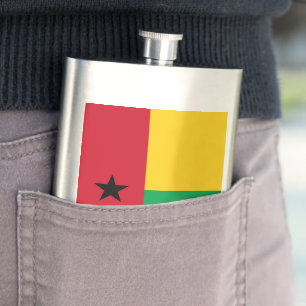 Guinea-Bissau flag Hip Flask