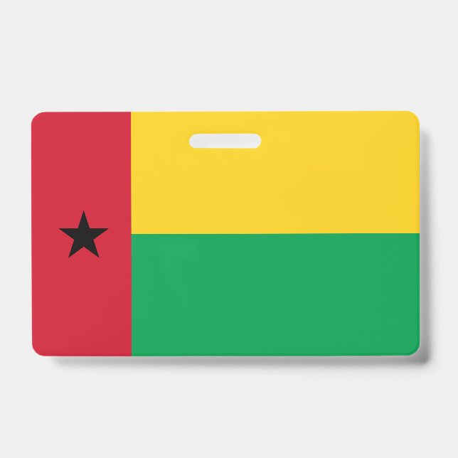 Guinea-Bissau flag ID Badge (Front)