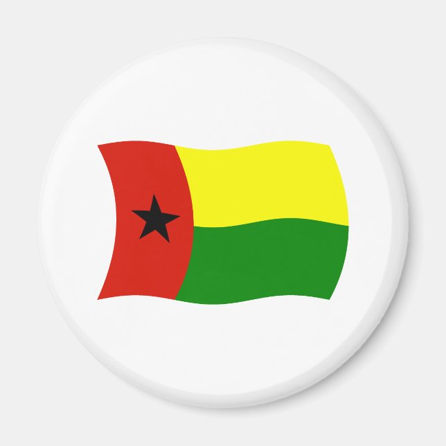 Guinea Bissau Flag Magnet (Front)