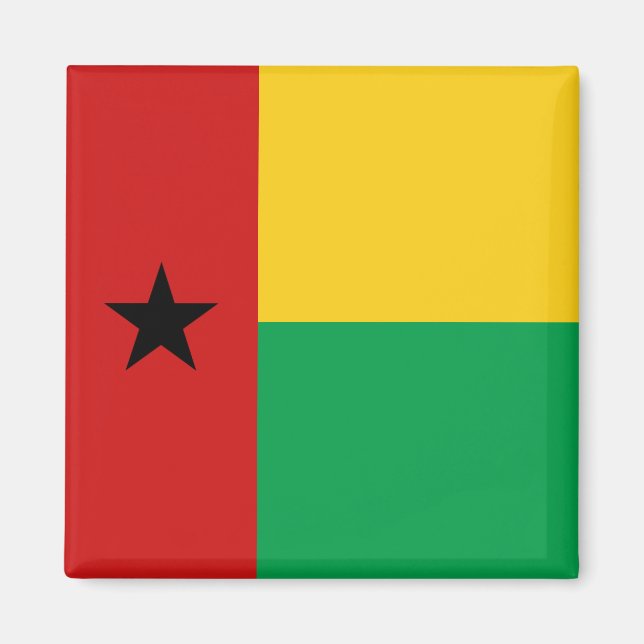 Guinea-Bissau Flag Magnet (Front)