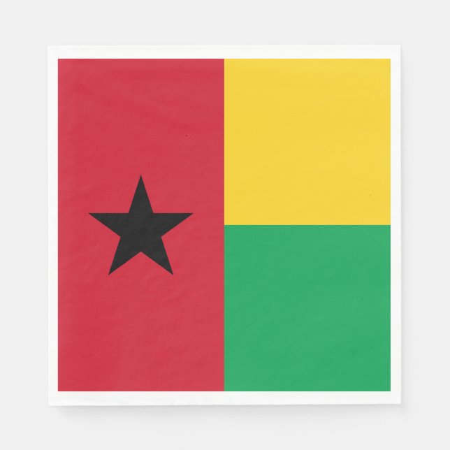 Guinea Bissau Flag Napkin (Front)