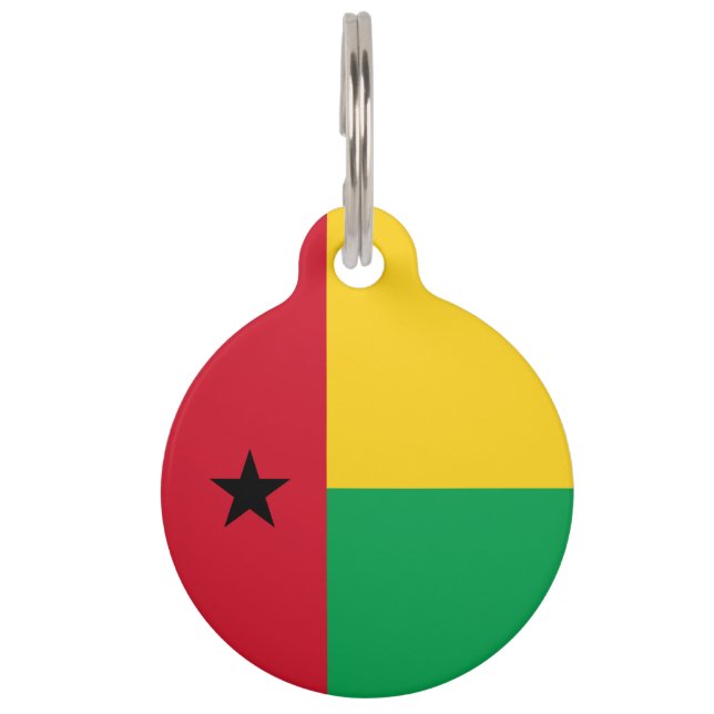 Guinea-Bissau flag Pet Tag (Front)