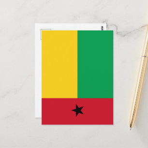 Guinea-Bissau flag Postcard