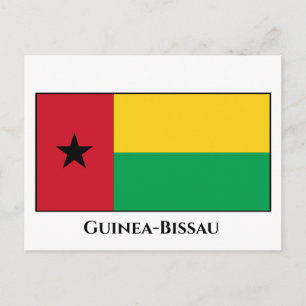 Guinea-Bissau Flag Postcard