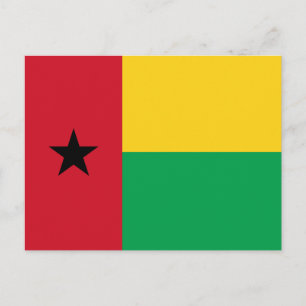 Guinea-Bissau Flag Postcard