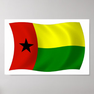 Guinea Bissau Flag Poster Print