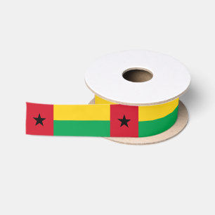 Guinea Bissau Flag Satin Ribbon