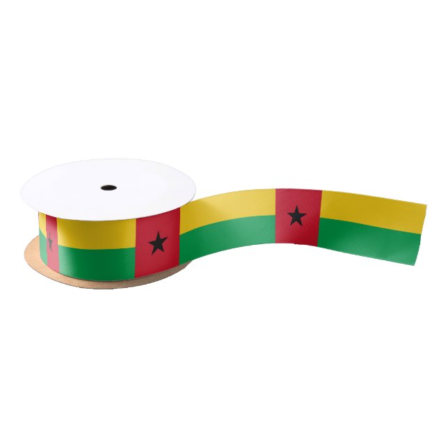 Guinea Bissau Flag Satin Ribbon (Spool)