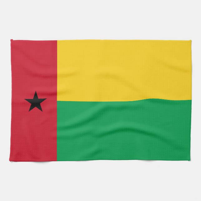 Guinea-Bissau flag Tea Towel (Horizontal)