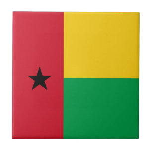 Guinea-Bissau flag Tile