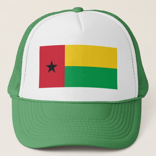 Guinea Bissau Flag Trucker Hat (Front)